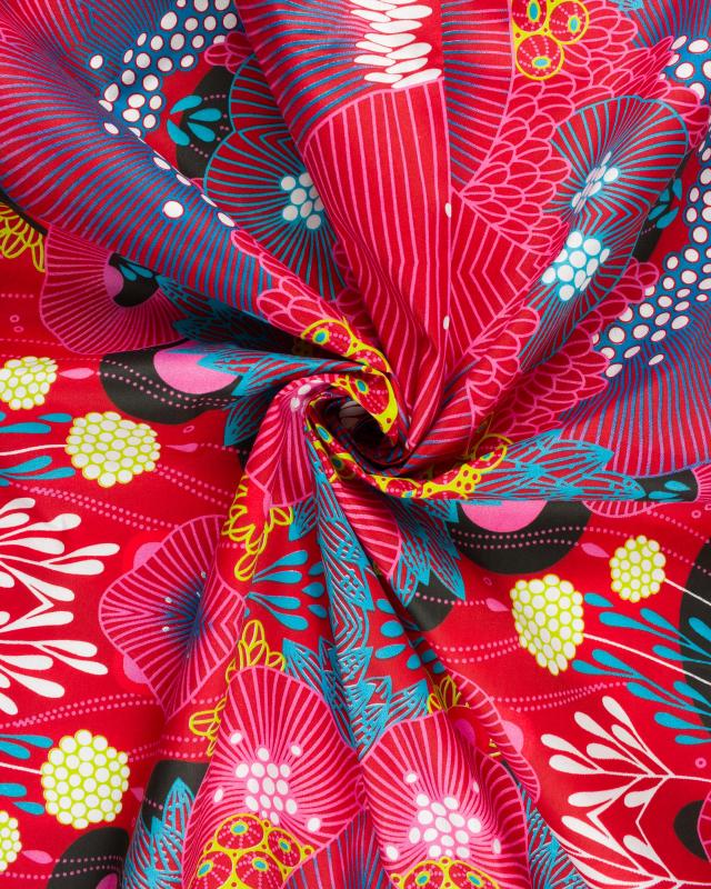 Polynesian fabric MITI Red - Tissushop